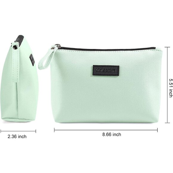 Cosmetic Bags for Women Small Makeup Bag for Purse Pu Leather Makeup Pouch Trave - Picture 3 of 8